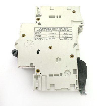 Wylex NSB06-C C6 6A 6 Amp Black Clip MCB Circuit Breaker Type C